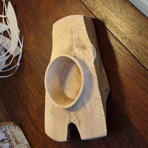 Hand Turned, Hand Crafted, Hand Made Small Wooden Trinket Tray/Dish - Picture 3 of 6